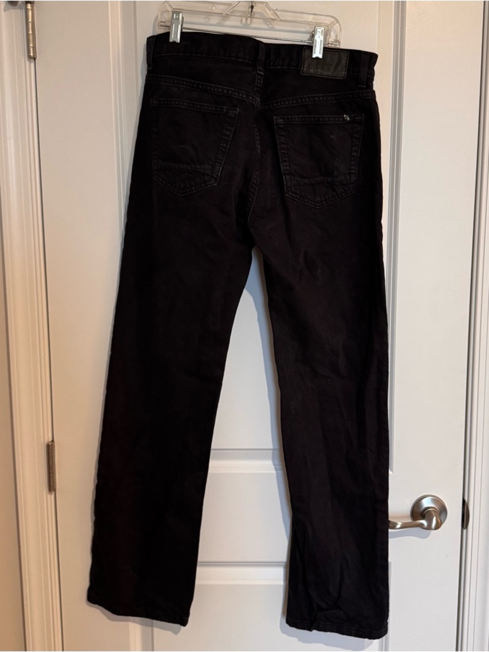 PacSun Black Straight Leg Jeans Button Fly Sz 30x32 Relaxed Unisex - Picture 3 of 6